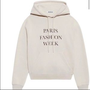 Balenciaga | Tops | Balenciaga Paris Fashion Week Hoodie | Poshmark